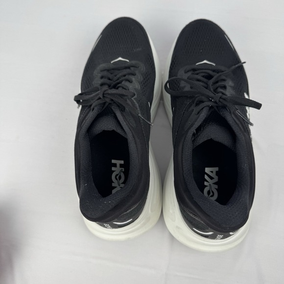 HOKA ONE ONE BONDI 9 Women's Sneakers Athletic Shoes BLACK / WHITE Size 11B - Picture 8 of 9
